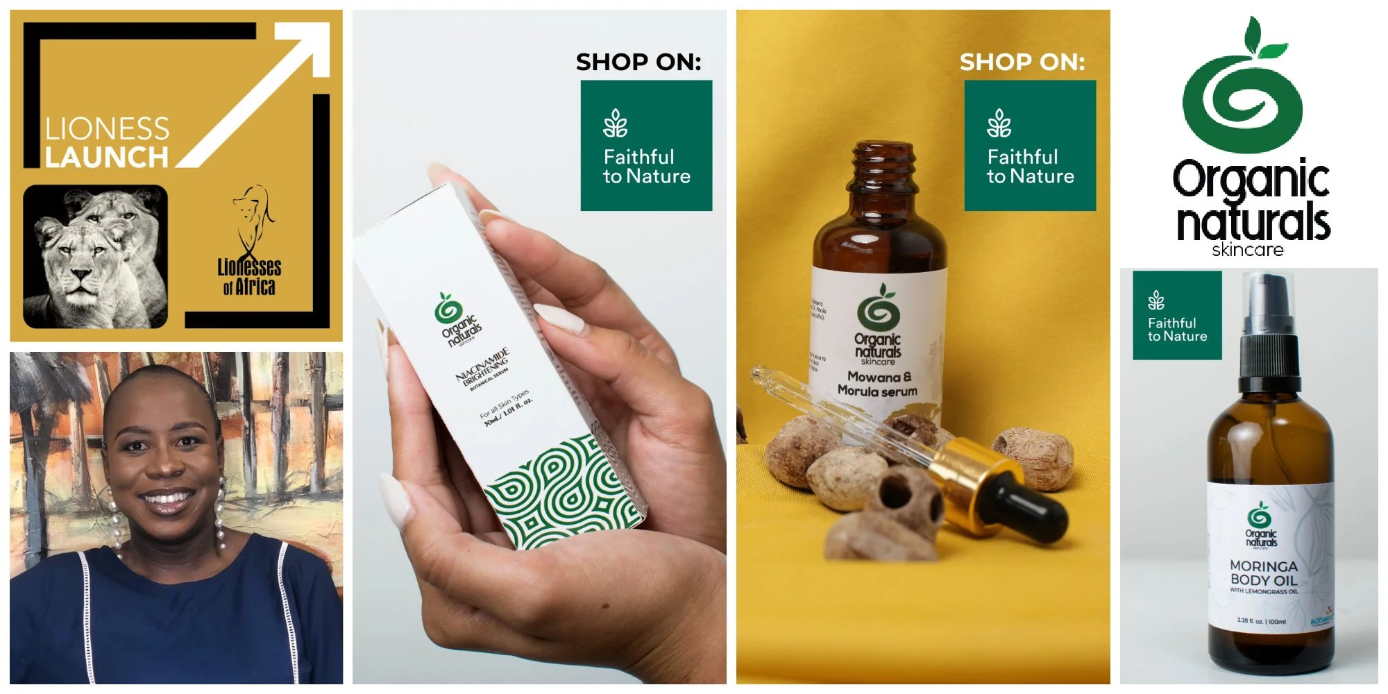 Lioness Launch / Leading Botswana premium skincare brand, Organic Naturals Skincare, announces a new sustainable product collaboration