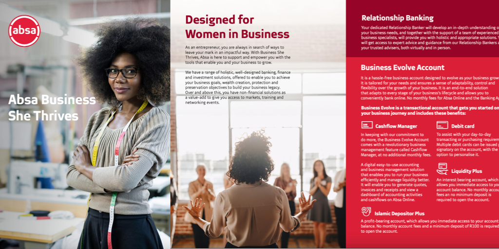 Absa / Lioness Launch / Absa launches its Absa Business She Thrives proposition, designed for women in business