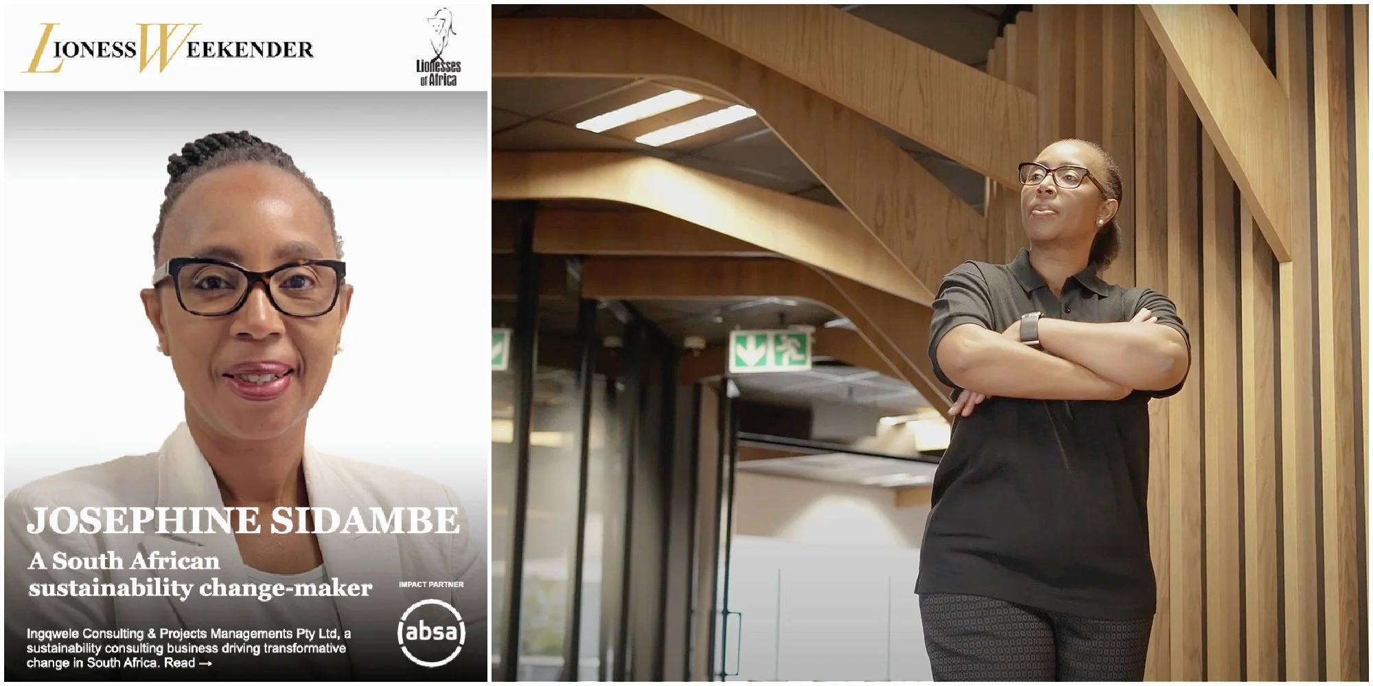 Josephine Sidambe, a South African sustainability change-maker