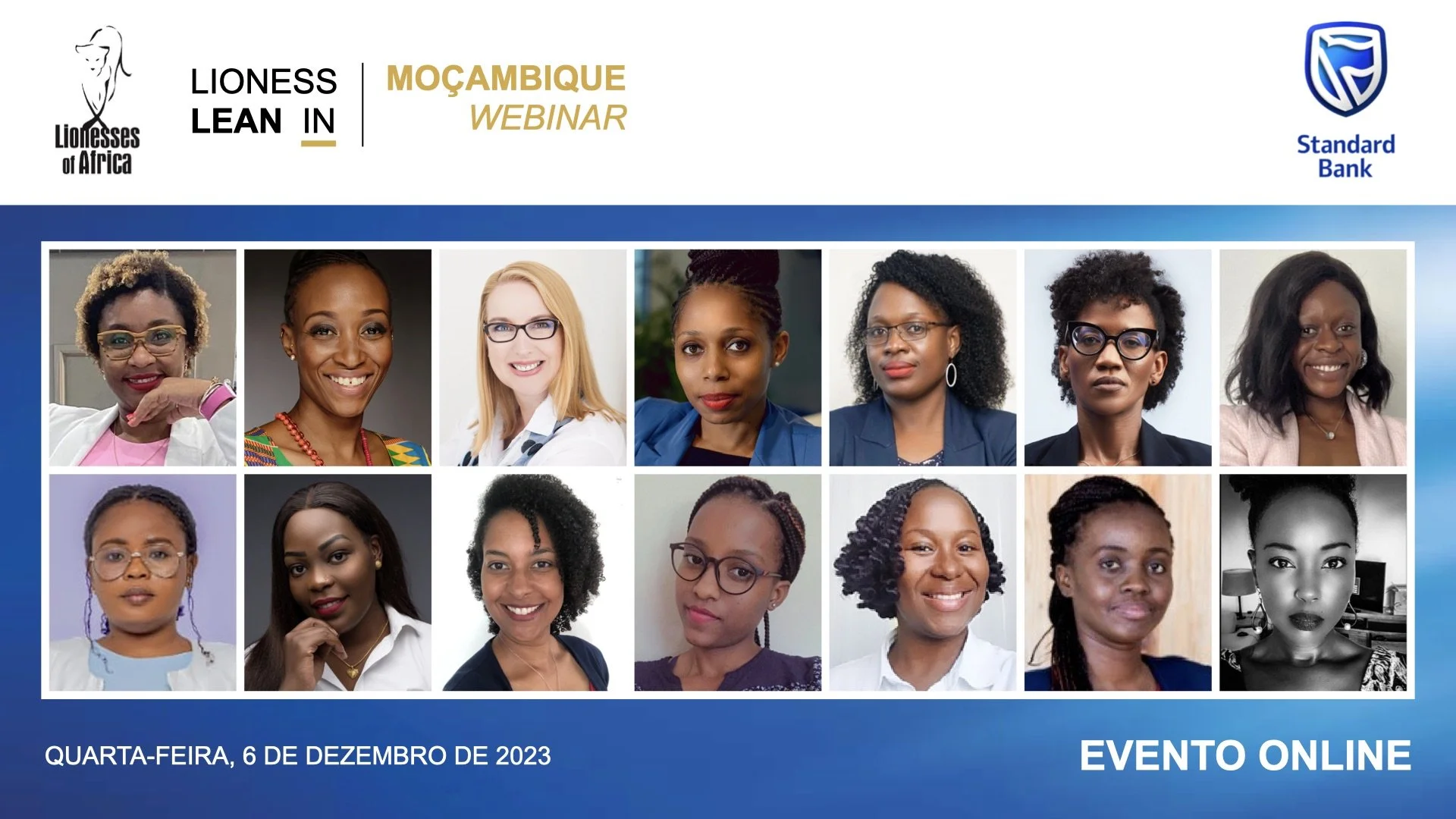 Lioness Lean In Moçambique – Evento Online, 6 de Dezembro de 2023