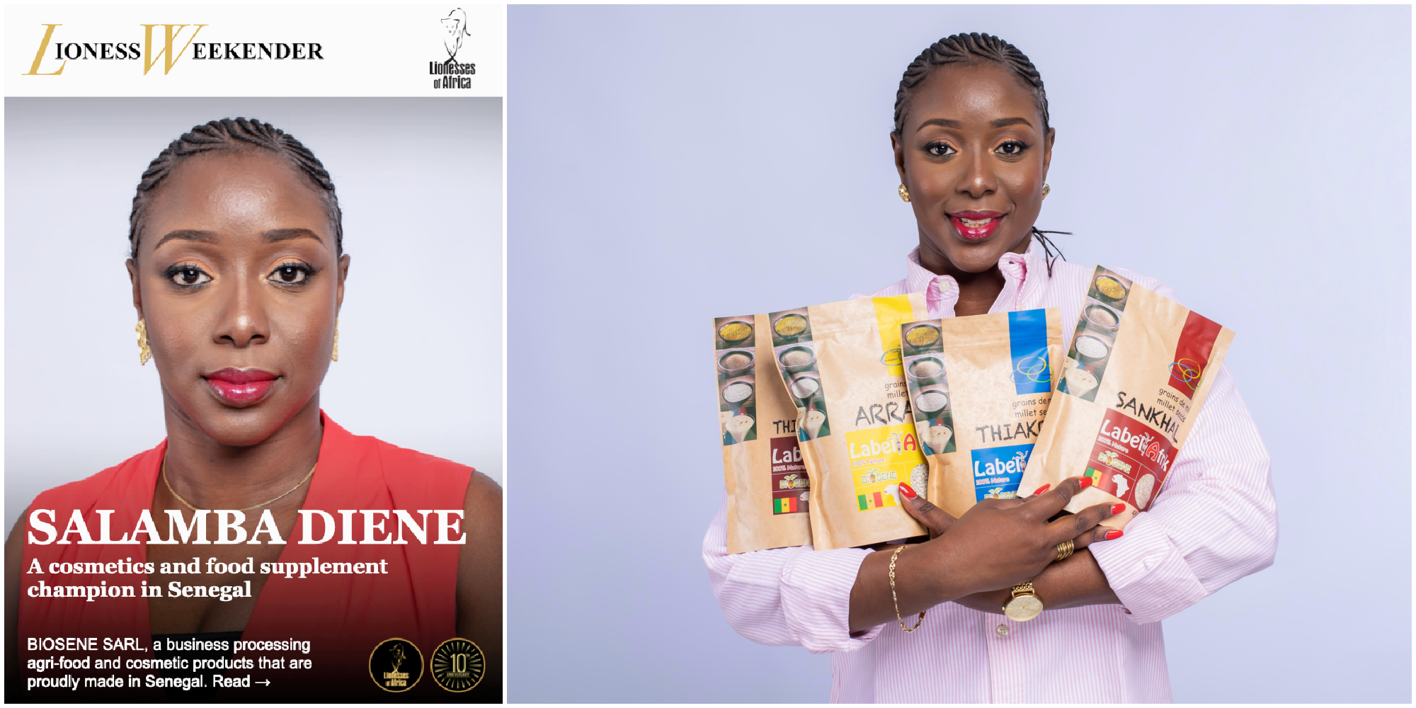 Salamba Diene, a cosmetics and food supplement champion in Senegal