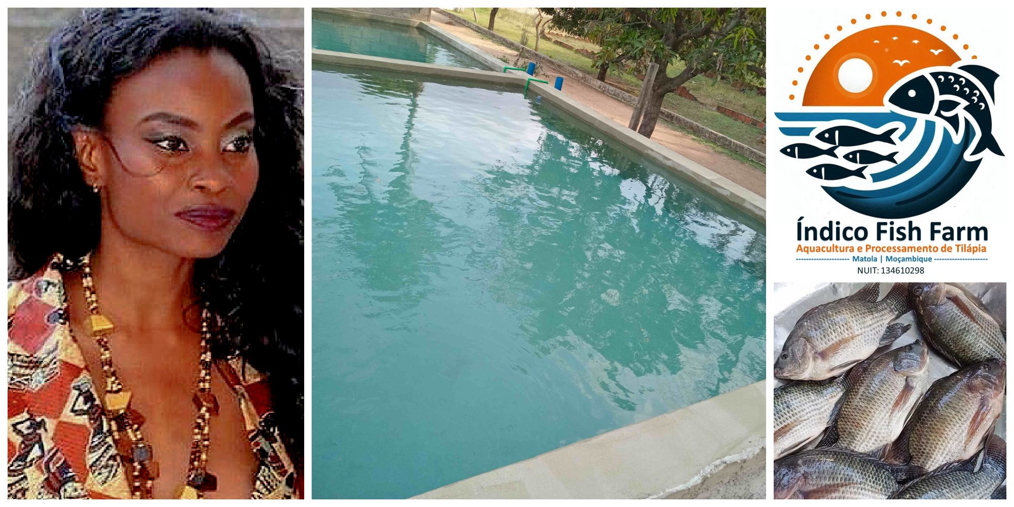Adelia Nicole Tique Massangaie, a Mozambican agribusiness entrepreneur focused on sustainable fish farming to create jobs 
