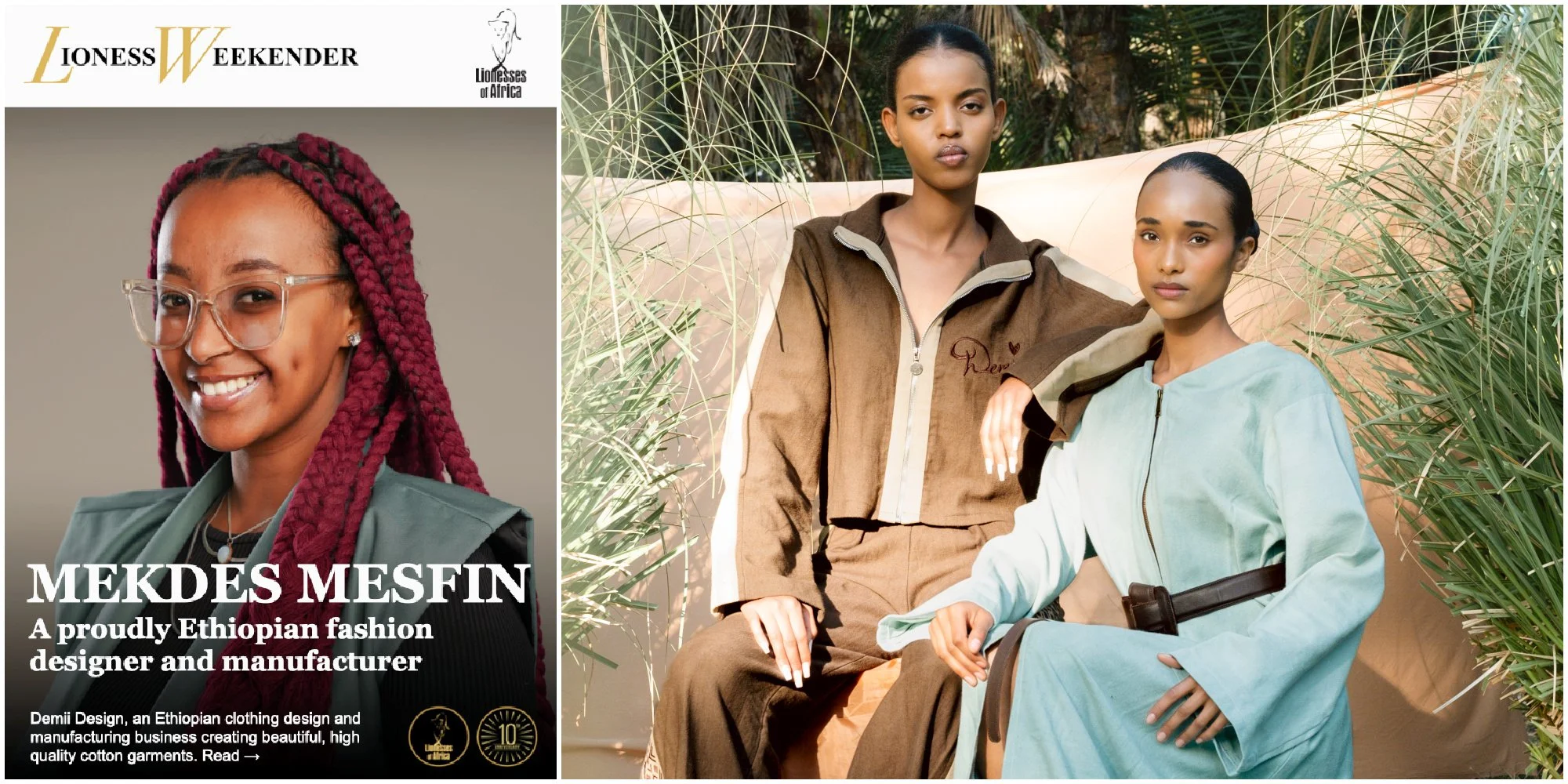 Mekdes Mesfin, a proudly Ethiopian fashion designer and manufacturer