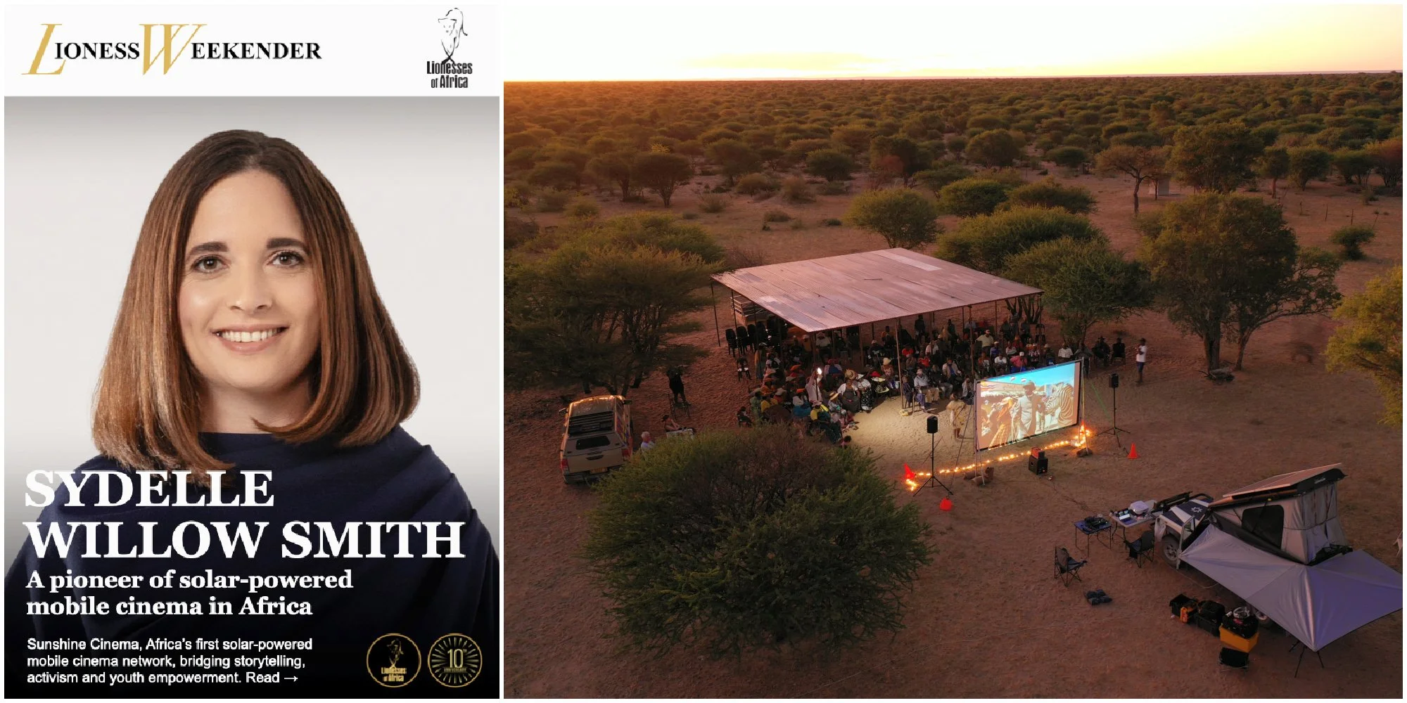 Sydelle Willow Smith, a pioneer of solar-powered mobile cinema in Africa