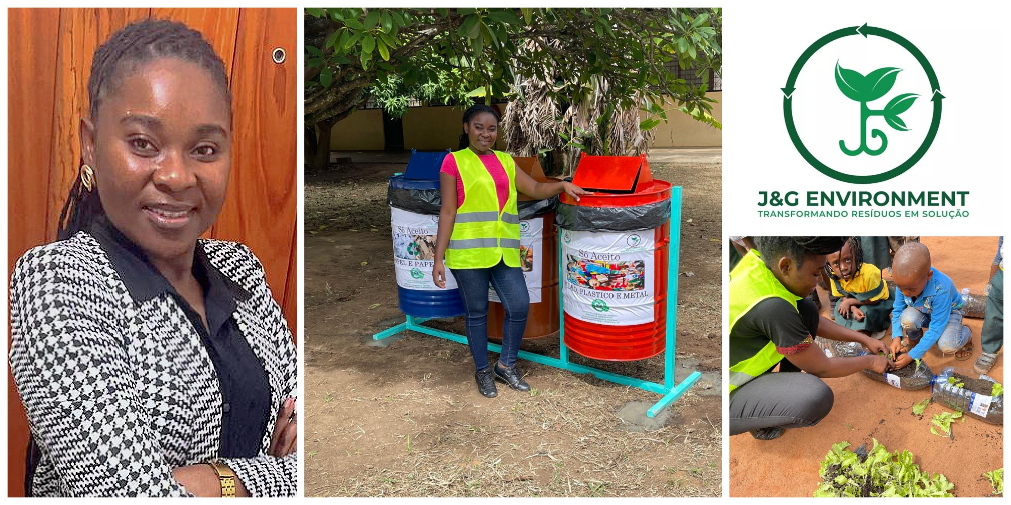 Júlia Silota, a Mozambican green business builder, focused on environmental waste management