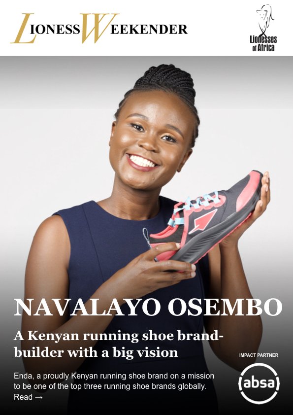 Navalayo Osembo, a Kenyan running shoe brand-builder with a big