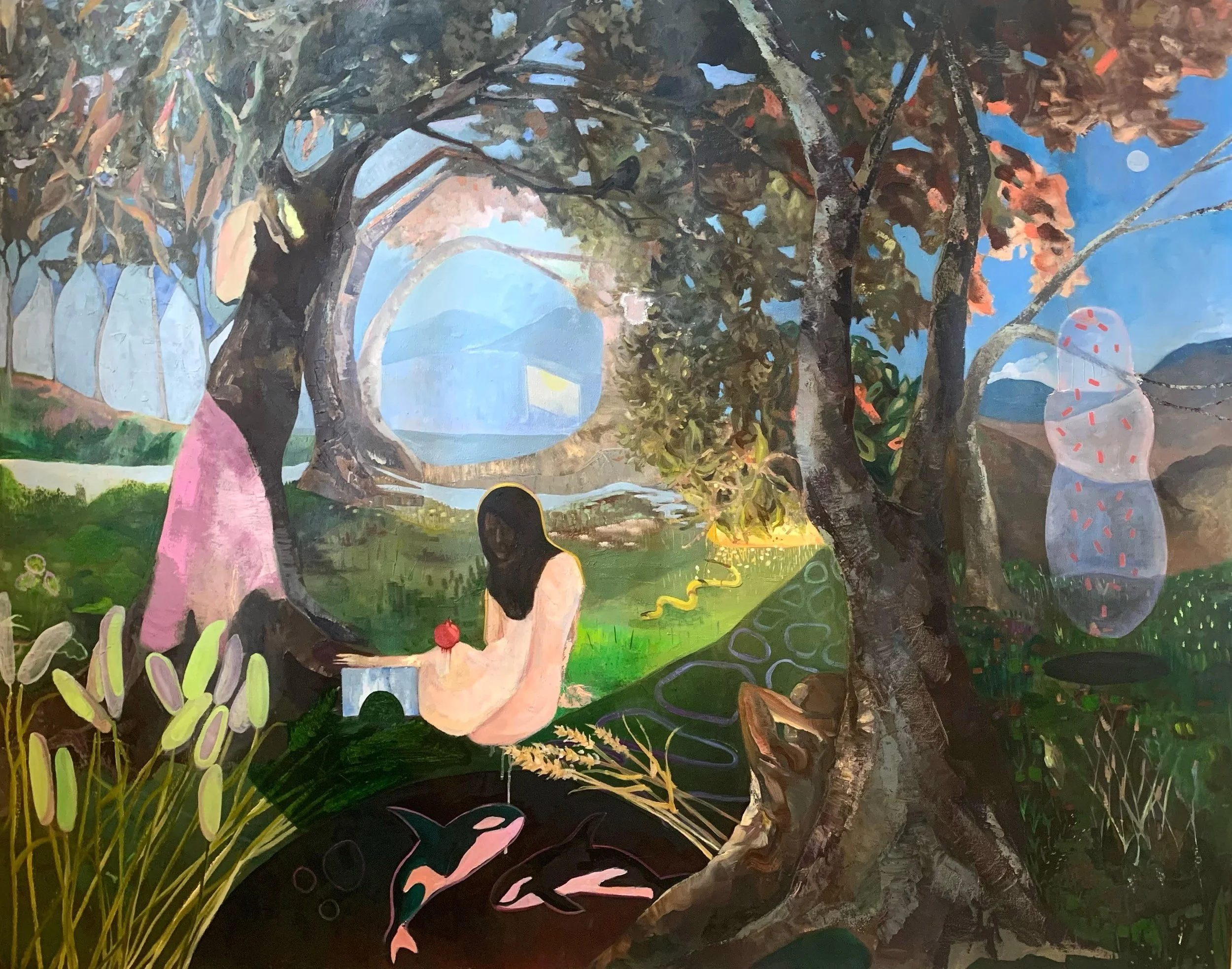 "The Garden of Eden" 68" x 48' oil on canvas