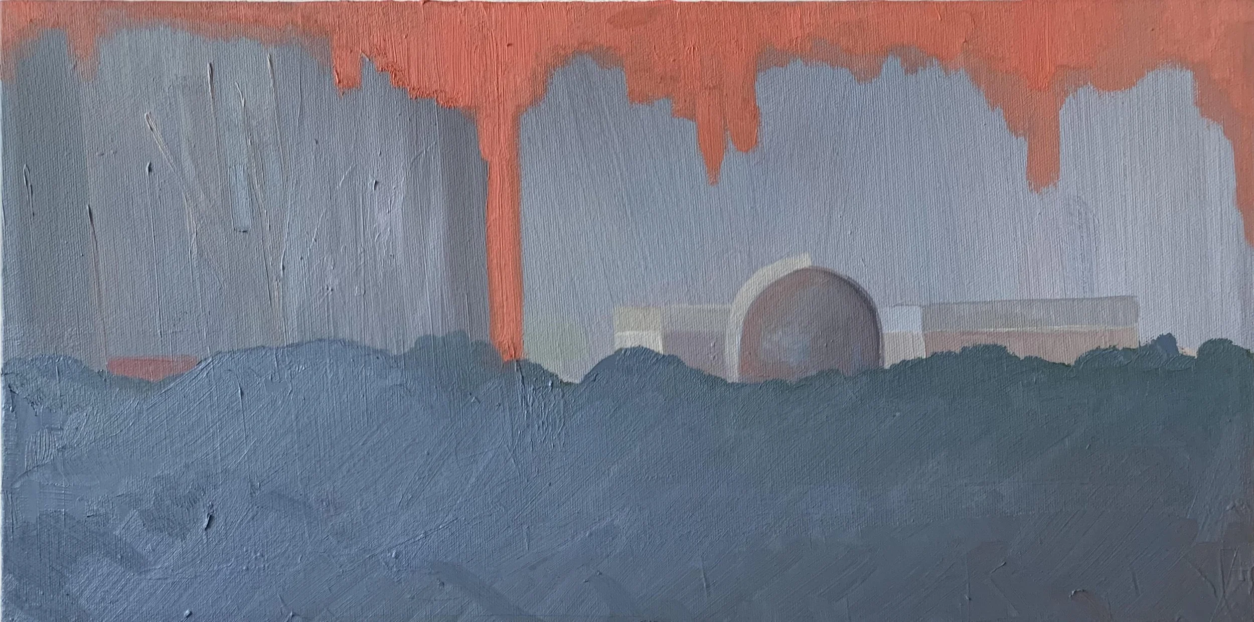 "Seabrook in September" 20" x 10" oil on canvas