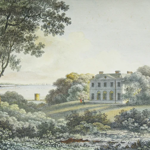 The first Cadland House ( Henry Holland 1770s)