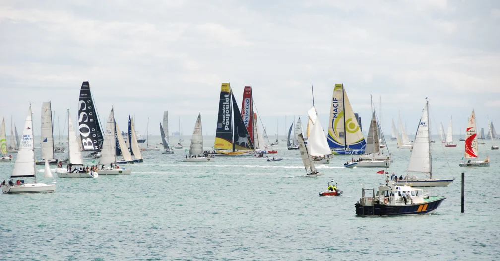 Cowes Week viewed from the terrace