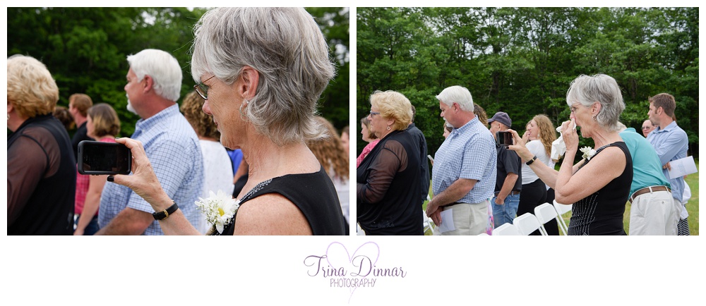 Meanwhile, my second photographer captured the emotions of the wedding guests and family as they watched the ceremony. Pictured is the reaction of the mother of the bride.