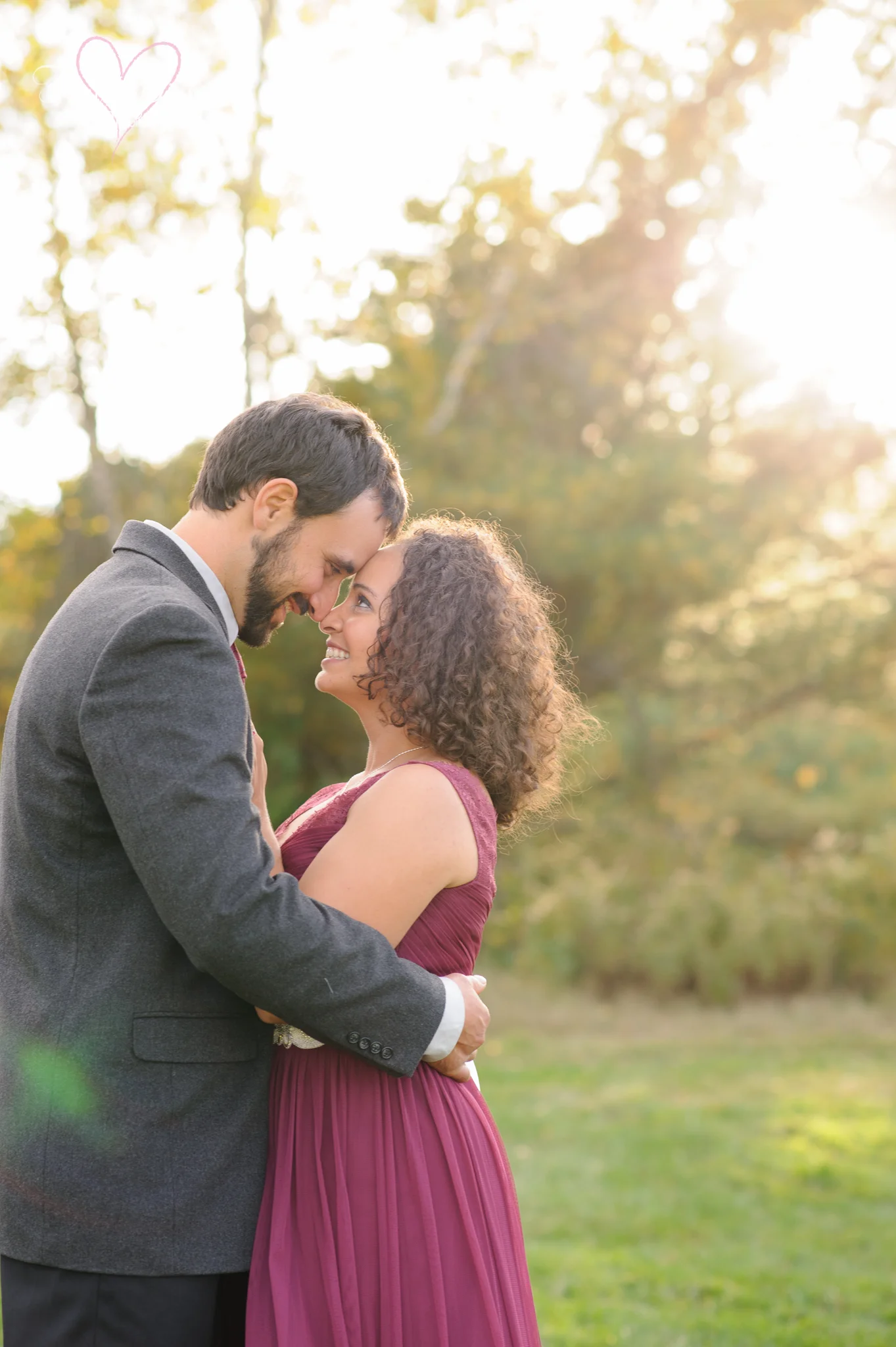 Diana and Curt's Backyard Fall Maine Wedding