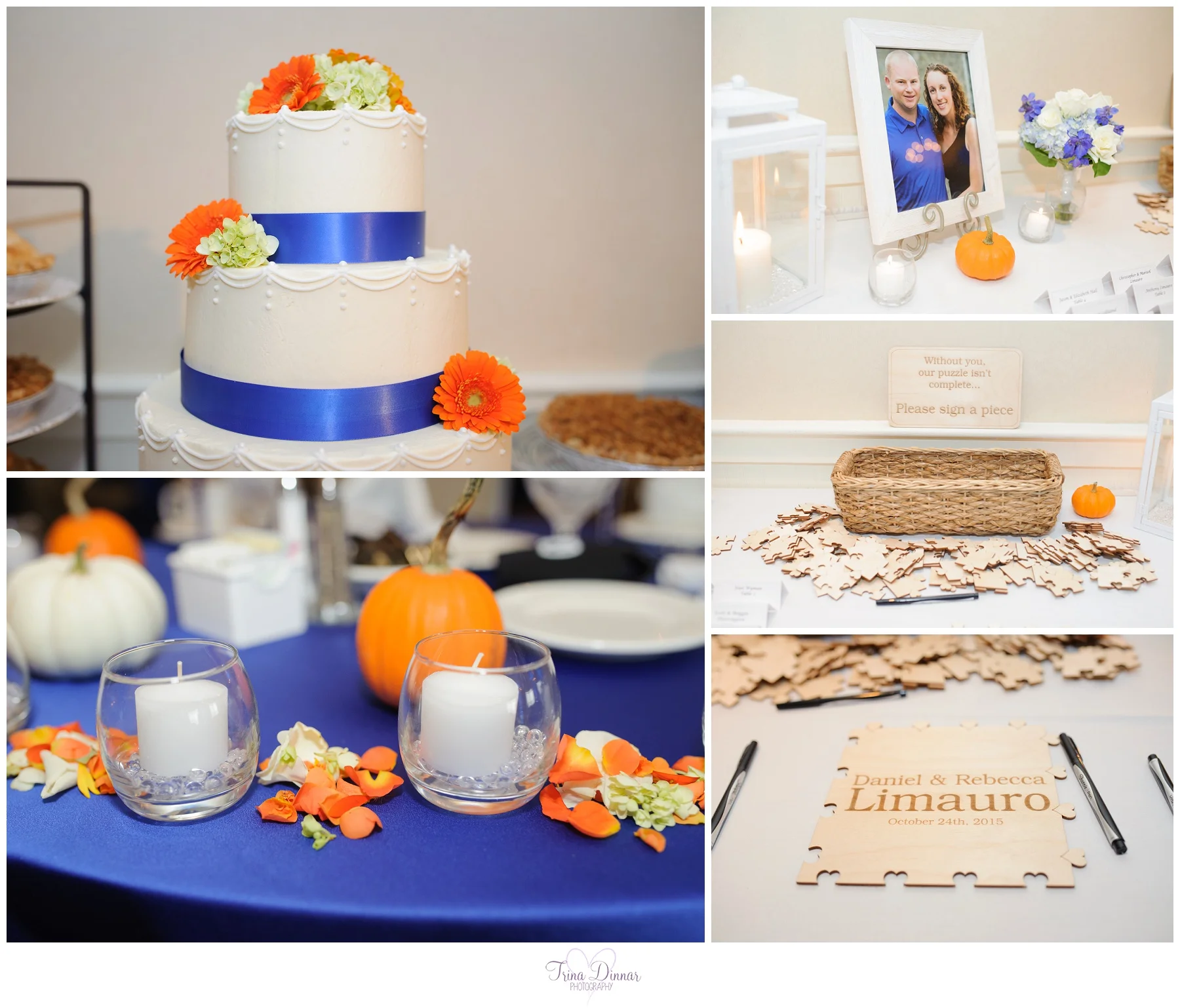 Fall Themed Wedding Details