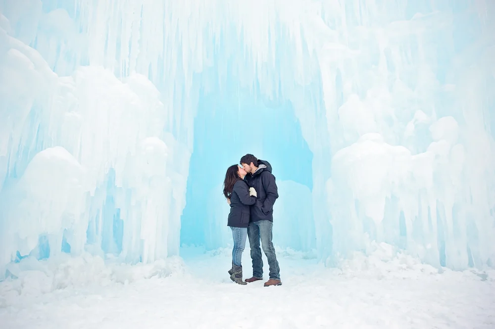 Chelsea and Christopher's Engagement at Ice Castles