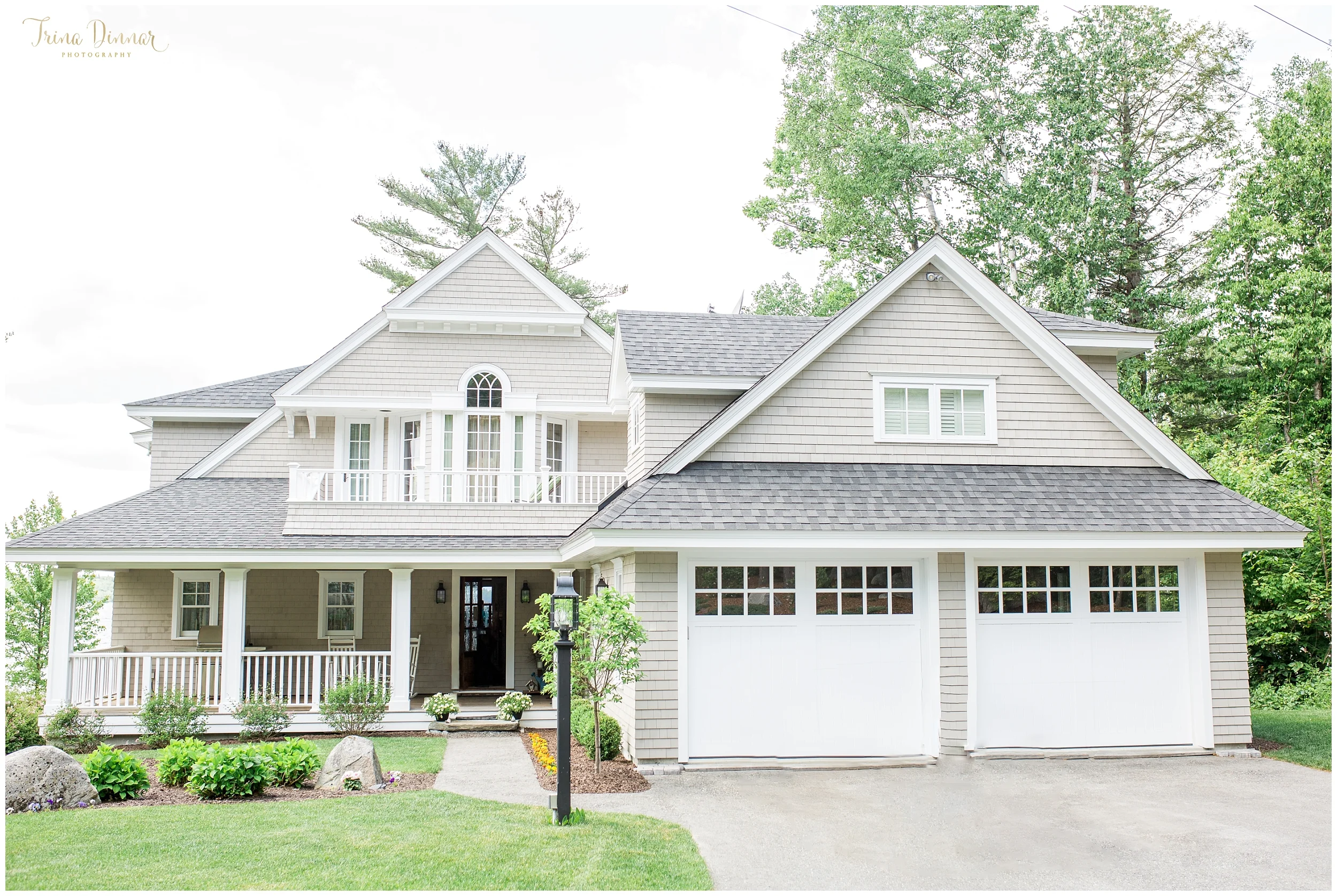 Paige's parent's lakefront home in Standish, ME