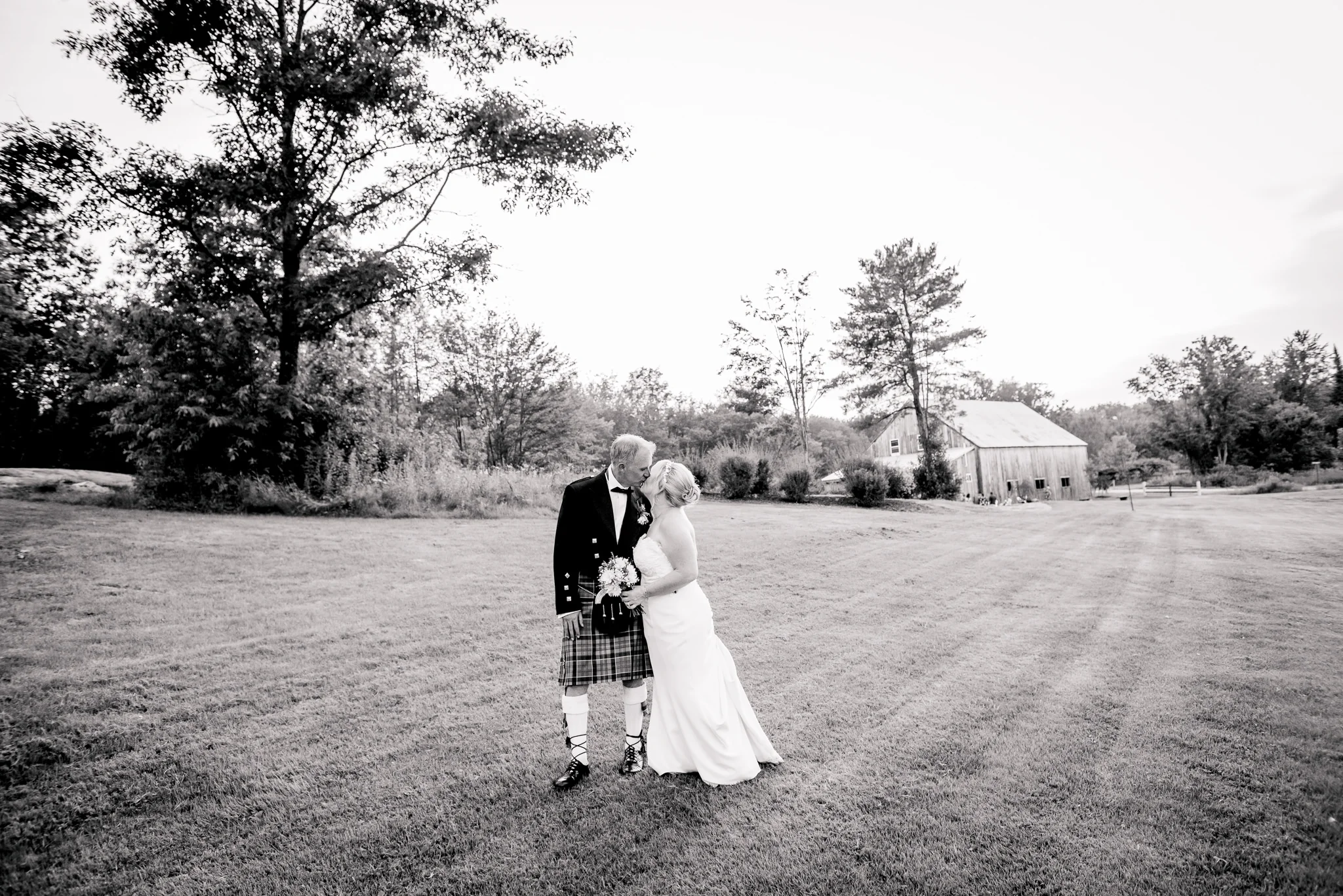 The Hitching Post Dayton Maine Scottish-American Wedding | Angela and Billy