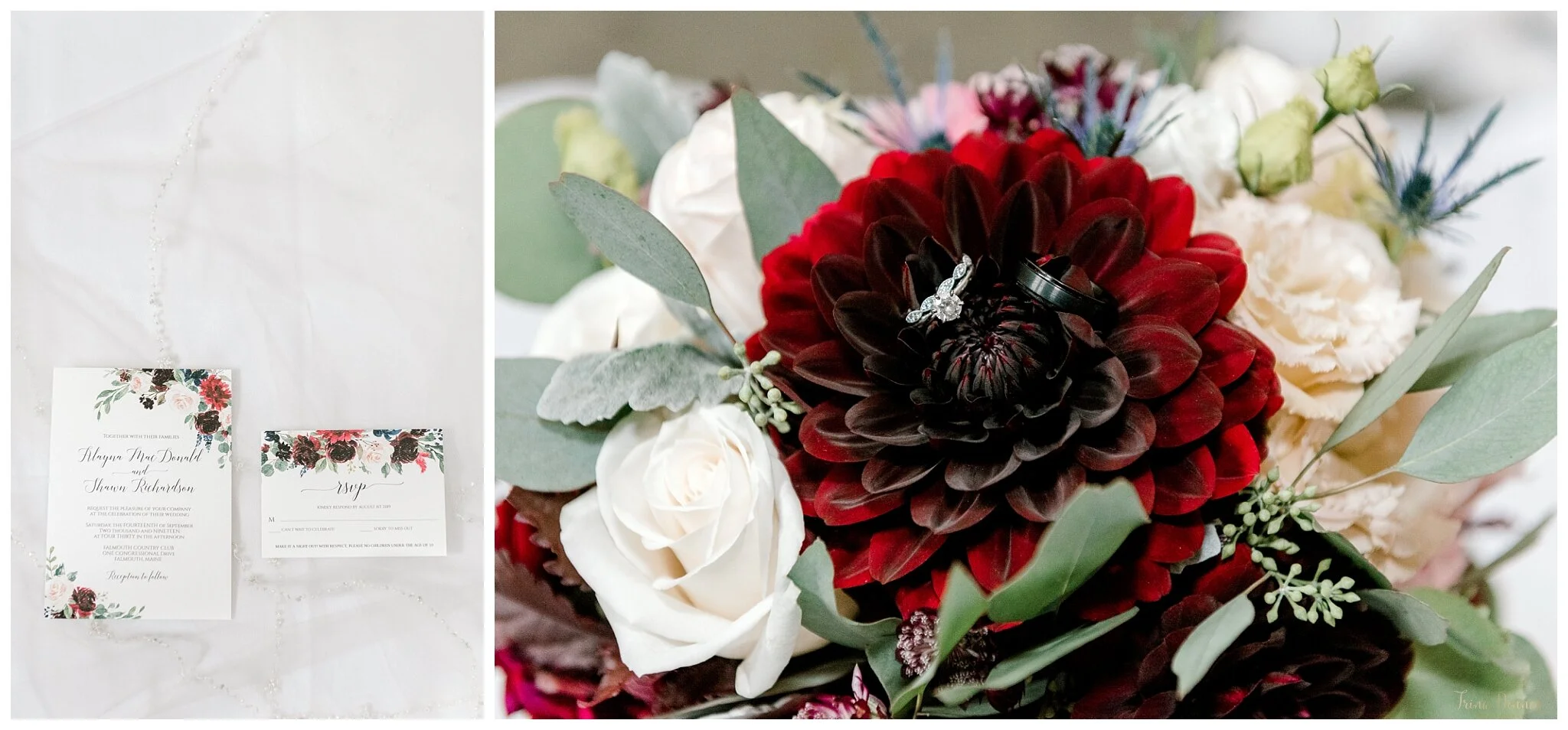 Alayna and Shawn’s Falmouth Country Club Maine Wedding