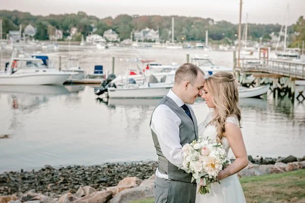Katherine and Patrick's Dockside on York Harbor Maine Wedding
