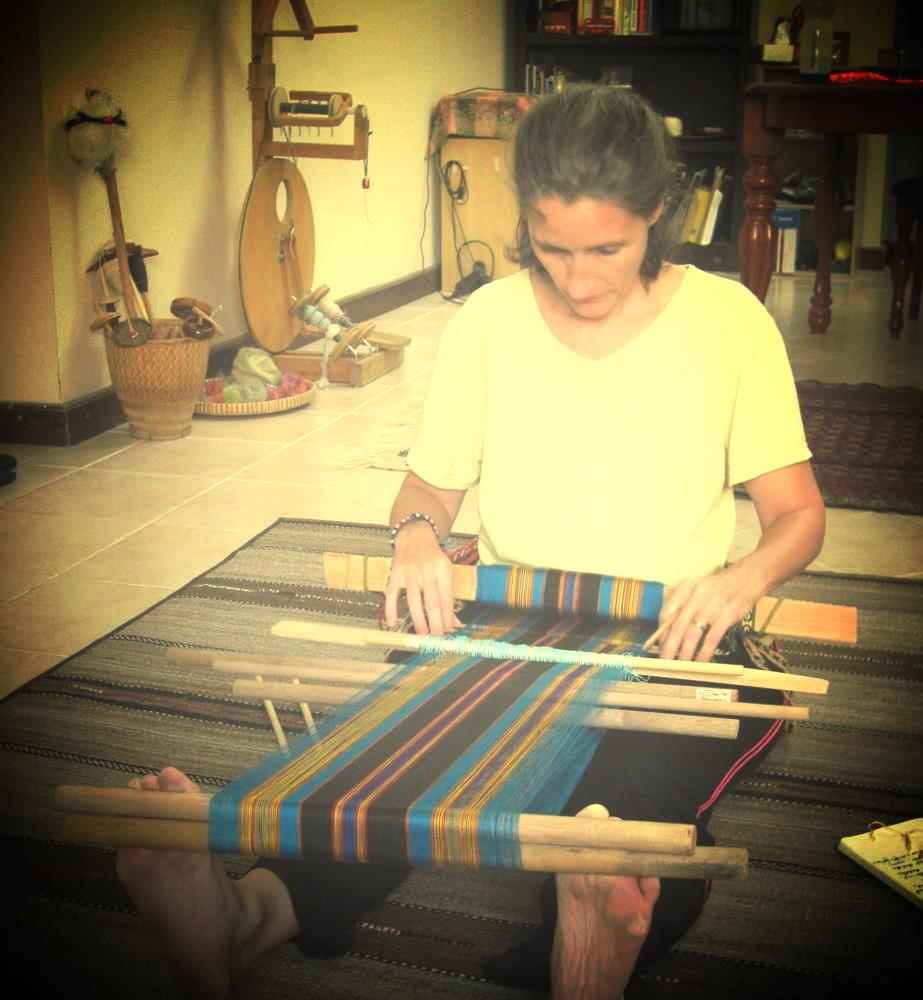 Trying to get the hang of it - first time in the new loom.