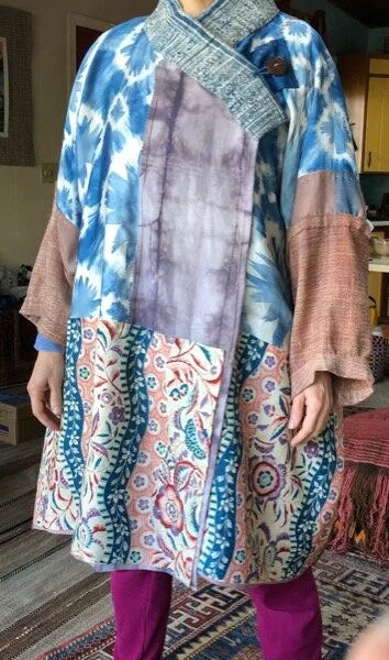 I put a button on both sides, so it can be worn inside out.