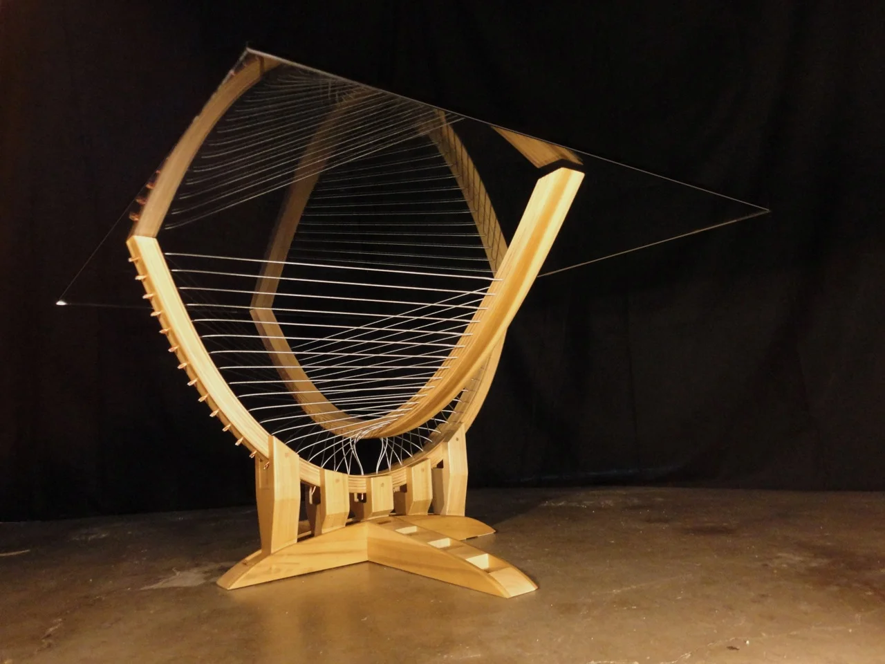 Suspended Coffee Table by Robby Cuthbert