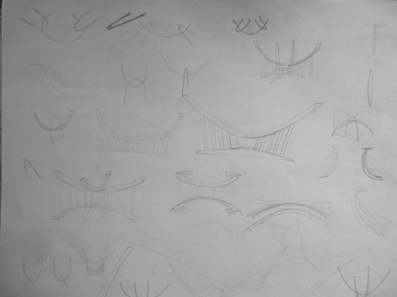 Sketches for Suspended Coffee Table