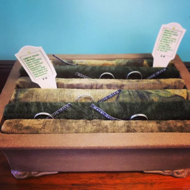 GREEN Thumb rings at Your Enchanted Florist