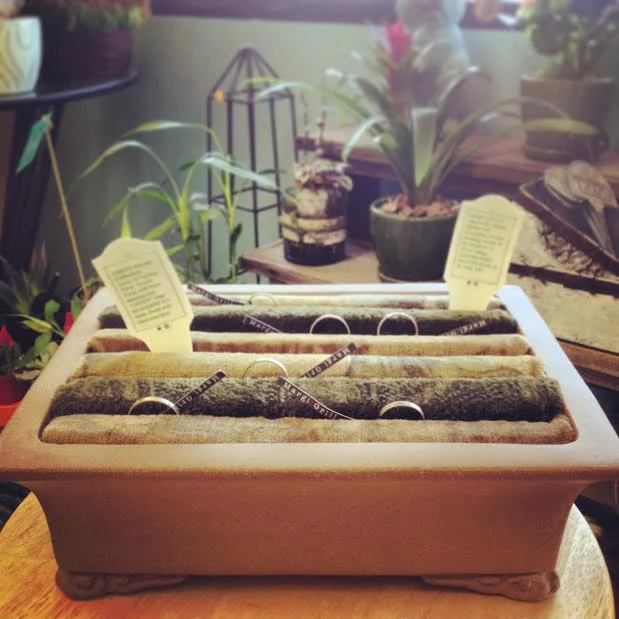 GREEN Thumb rings at Your Enchanted Florist