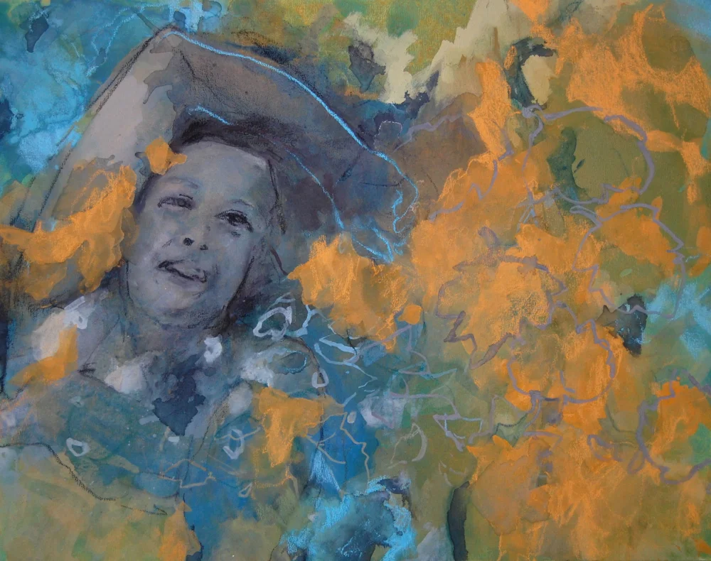 A Gaze , Oil and mixed media on canvas