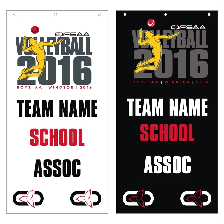 2016 Boys Aa Volleyball Gym Banner Championship Estore