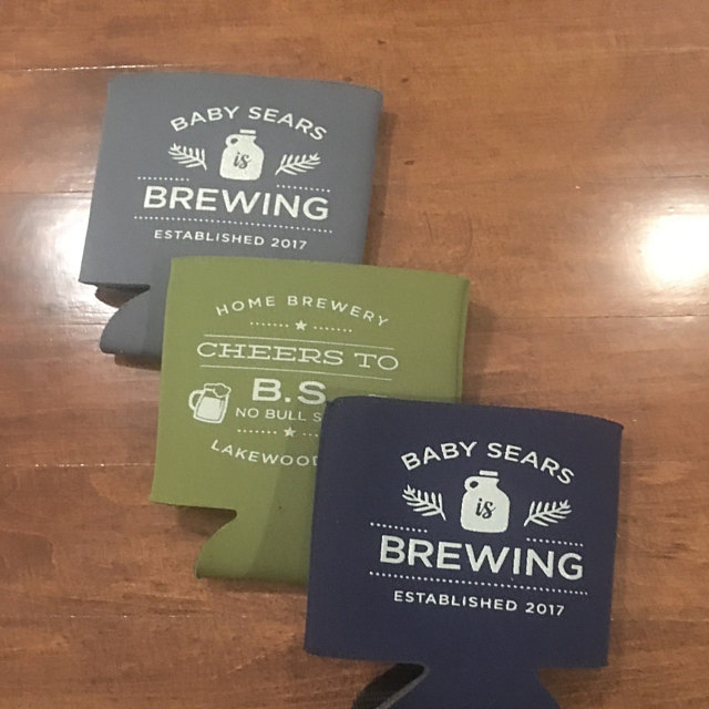 baby shower koozie favors