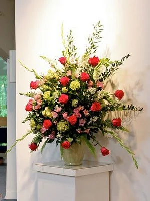 MY VERSION OF FLOWER ARRANGING