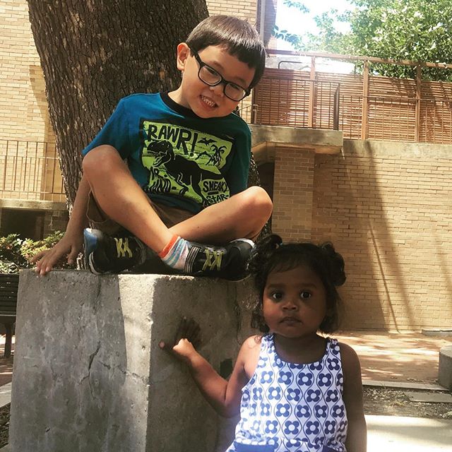 “Mommy! Our family is all different colors and that makes us beautiful. You’re peach, I’m tan, Mira is brown and Daddy is hairy.” 😆
#outofthemouthofbabes❤️ #photoaday2018