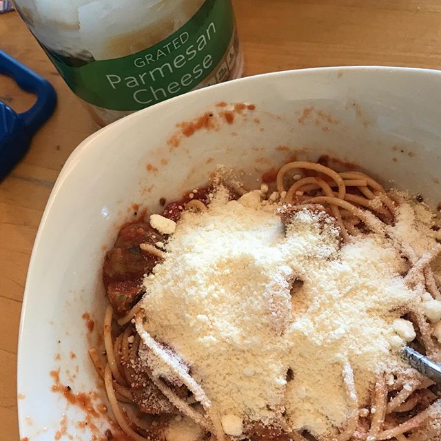 Me: Jack! I can&rsquo;t even see your spaghetti!
Jack: Mommy it&rsquo;s your fault. You should know better than to leave cheese by a Jack.

#kidhasapoint 
#lessonlearned
#cantturnyourbackforasecond 
#photoaday2018