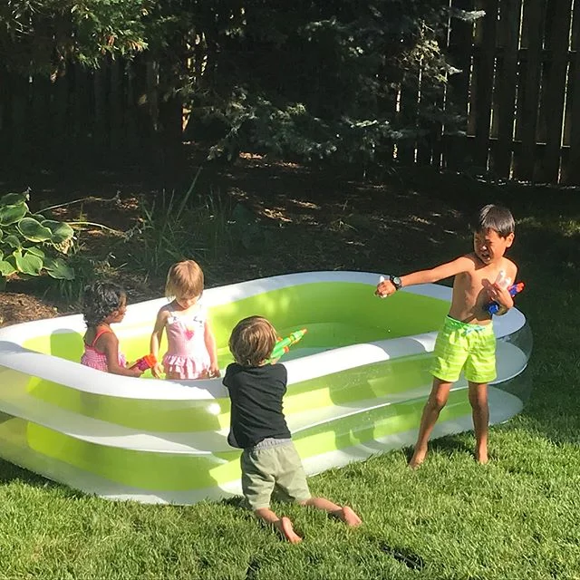 Nothing like a summer evening playing in the backyard and dinner with friends.
#summertimebliss
#lifeisgood
#photoaday2018