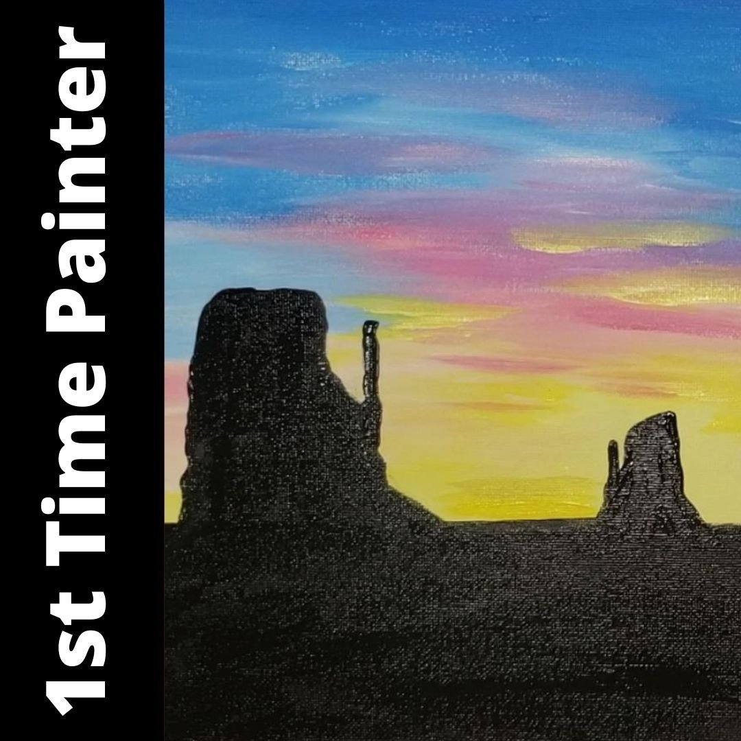 Monument Valley Silhouette Traceable