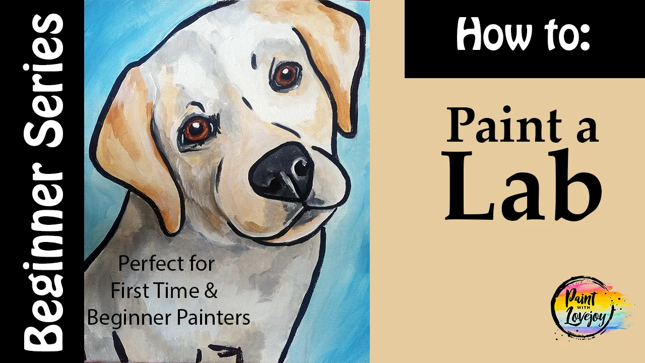 🎨 Easy Labrador Dog Painting Tutorial for First-Time &amp; Beginners