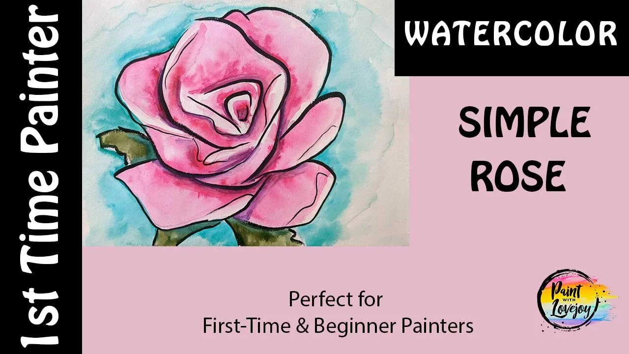 Simple Watercolor Roses