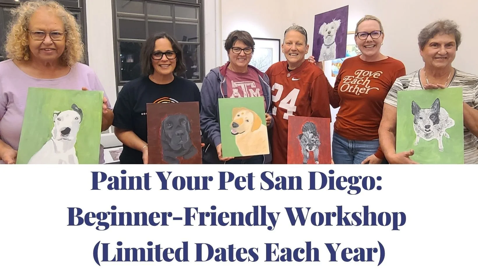 Paint Your Pet San Diego: Beginner-Friendly Workshop (Limited Dates Each Year)