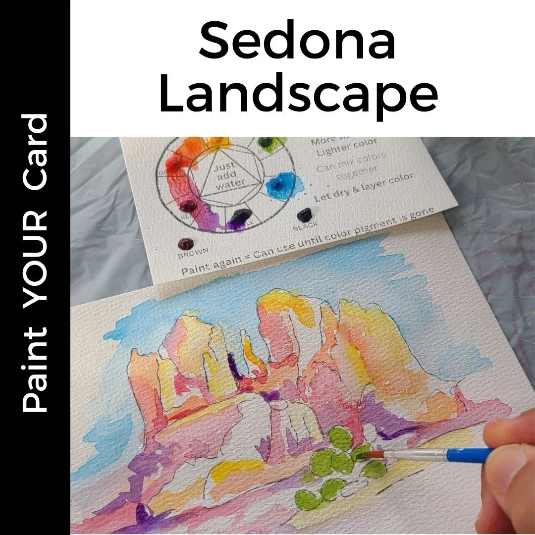 Paint YOUR Card Kit: Sedona Landscape