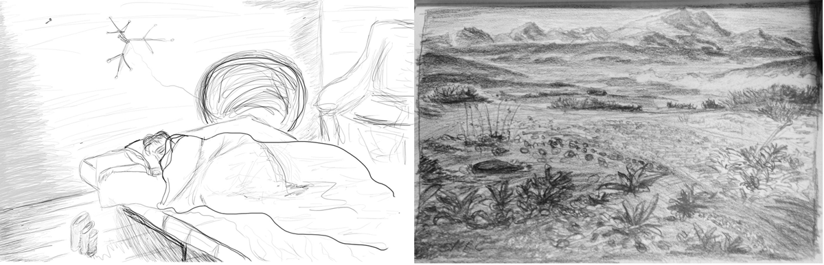 Left: 7 days after starting; Right: done at lunch 