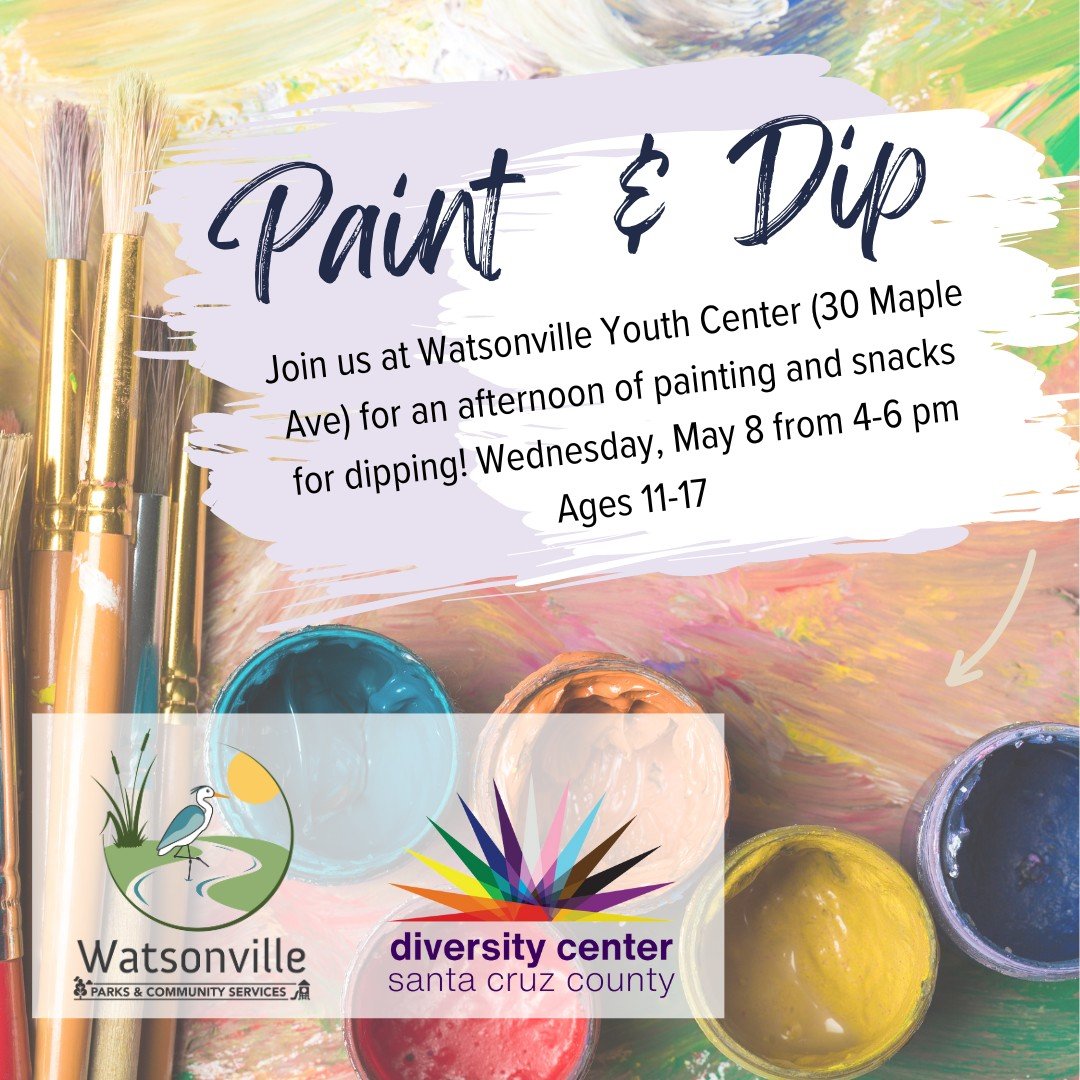 🎨 Get ready to dip your brush in creativity at the Watsonville Youth Center's fabulous Paint and Sip event! 🎨Unleash your inner artist and let your imagination run wild on the canvas. Whether you're a seasoned Picasso or just starting to dabble in 