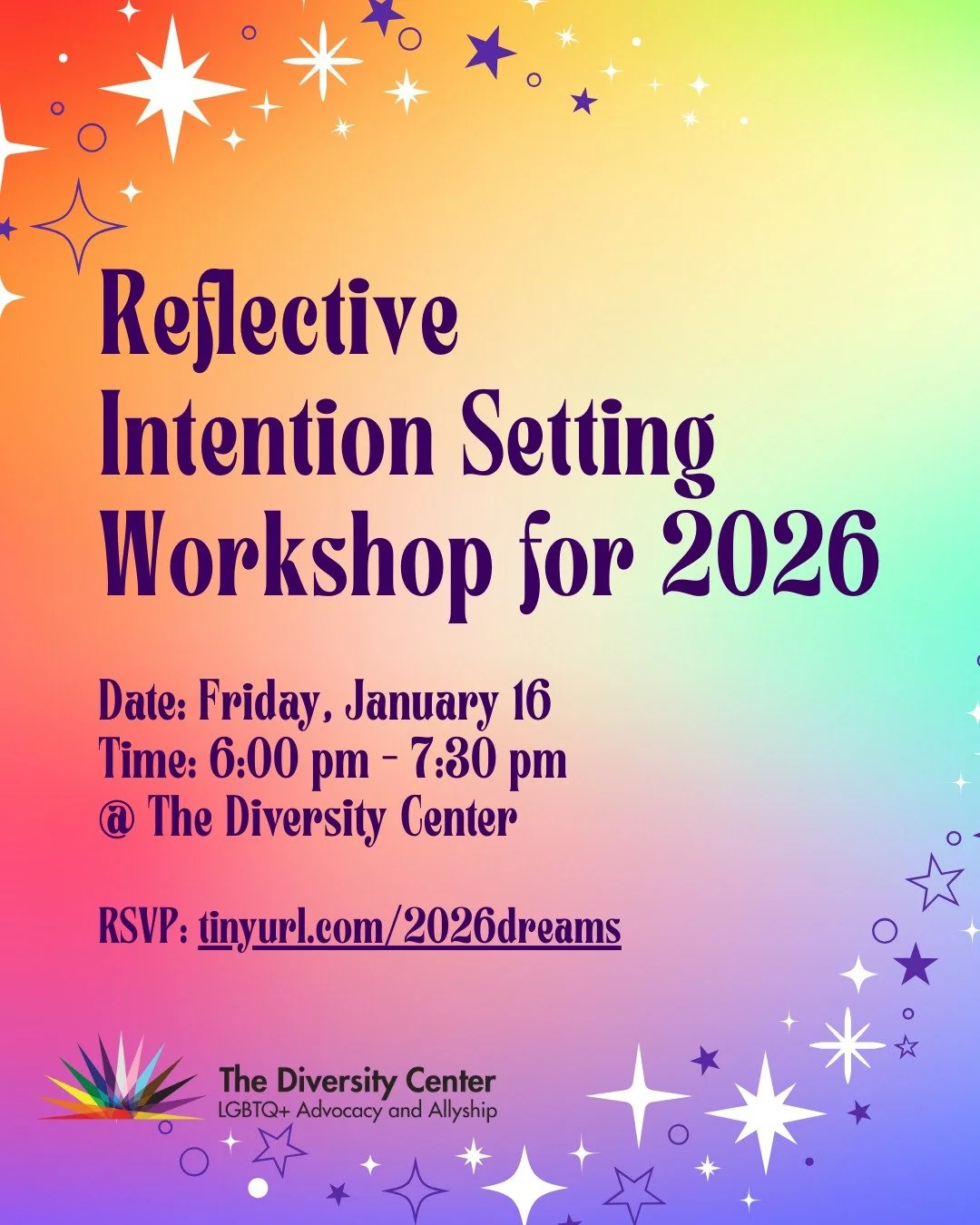 Reflective Intention Setting for the Year!Join us for a warm and creative intention setting workshop to welcome the new year with grounding, clarity, and connection. Through guided reflection and hands-on activities, we will explore what matters most