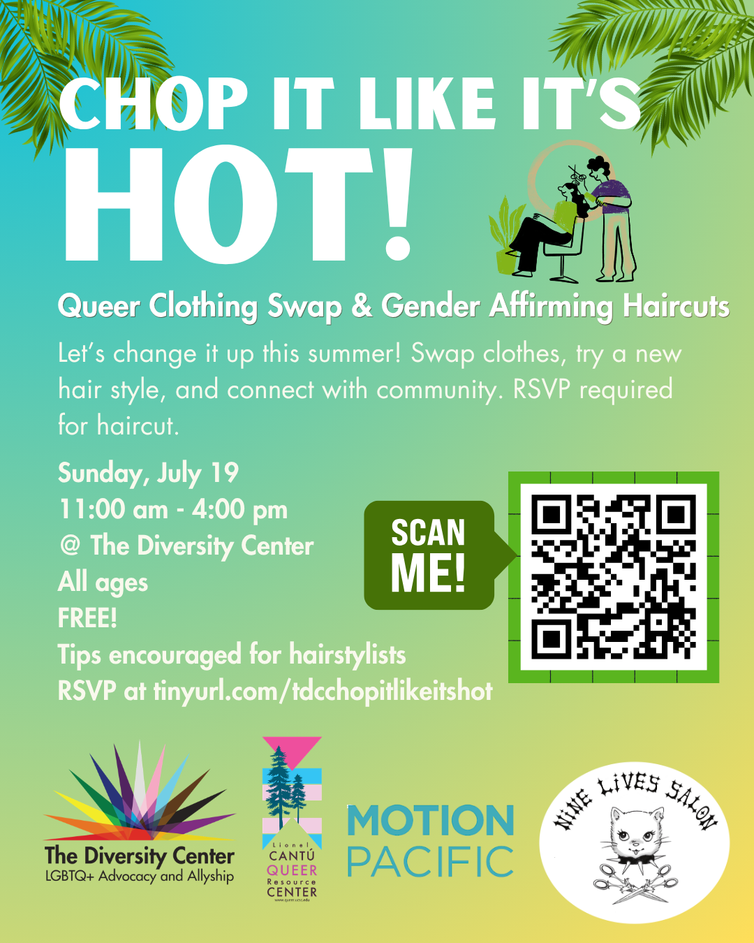 Chop It Like It’s Hot: Queer Clothing Swap and Gender-Affirming Haircuts! (Copy)
