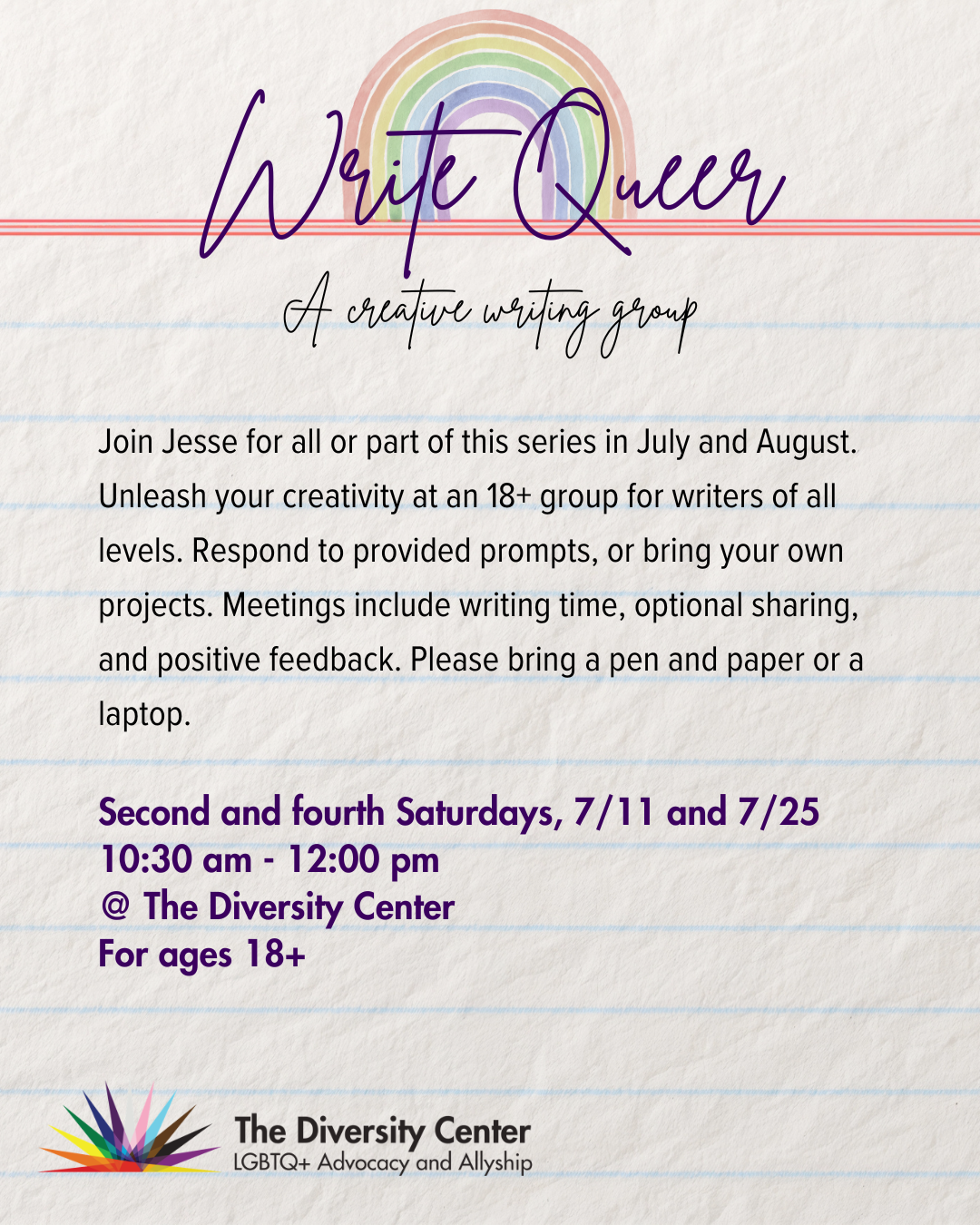 Write Queer: A Creative Writing Group