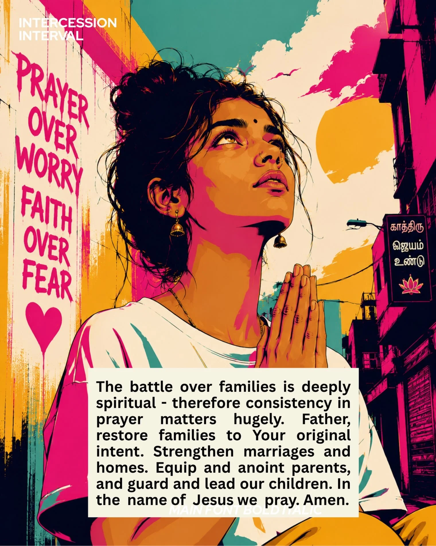 Father, we lift up families before You. Heal division, restore broken relationships, and strengthen marriages. Equip parents with spiritual leadership, emotional wellbeing and physical strength and guard children from deception. Let our homes be plac