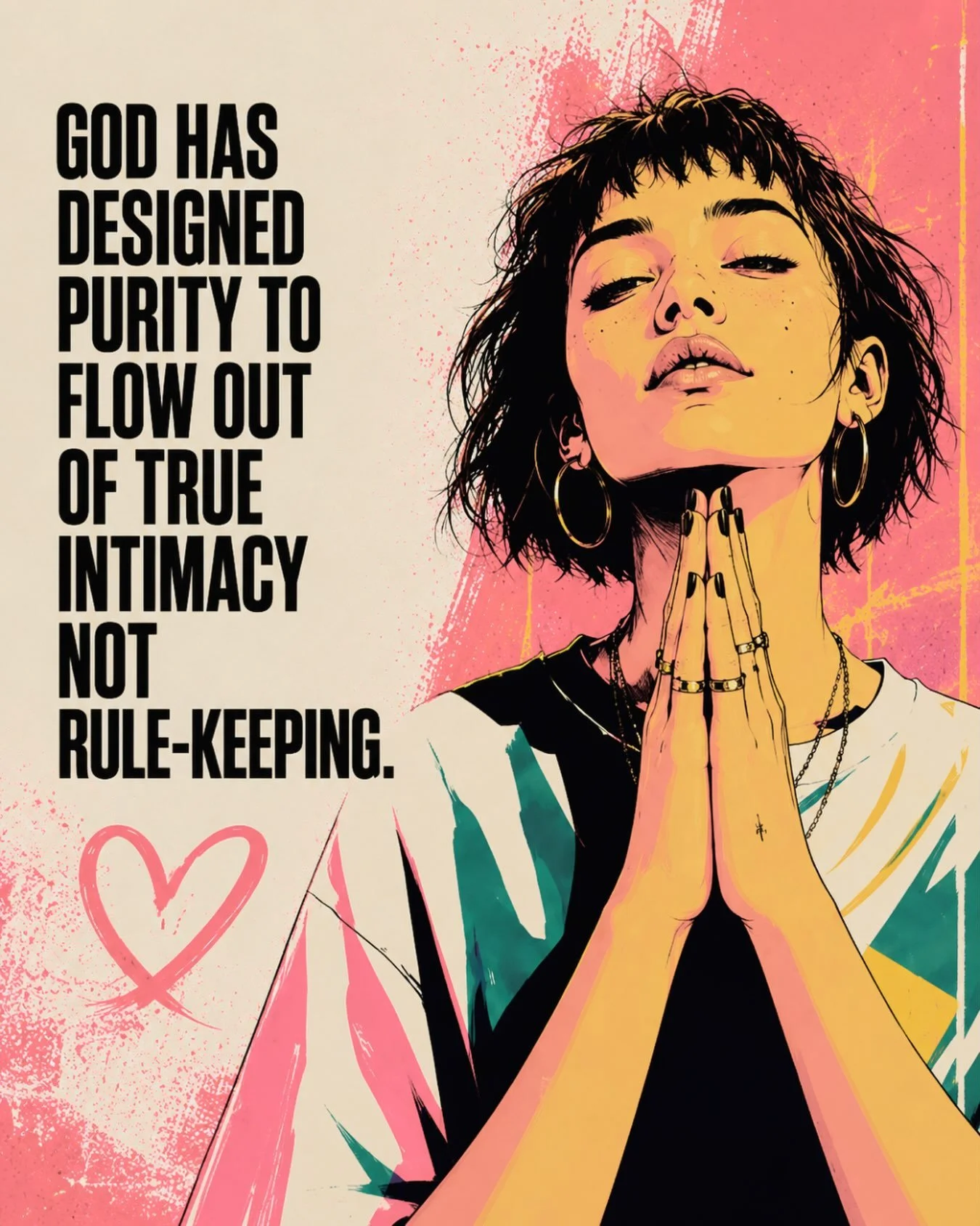 Purity isn&rsquo;t something we perform - it&rsquo;s something that flows from intimacy with God. 

God never intended purity to be about fear, shame, or endless rule-keeping. He designed it to be the natural fruit of a heart that knows Him. When we 