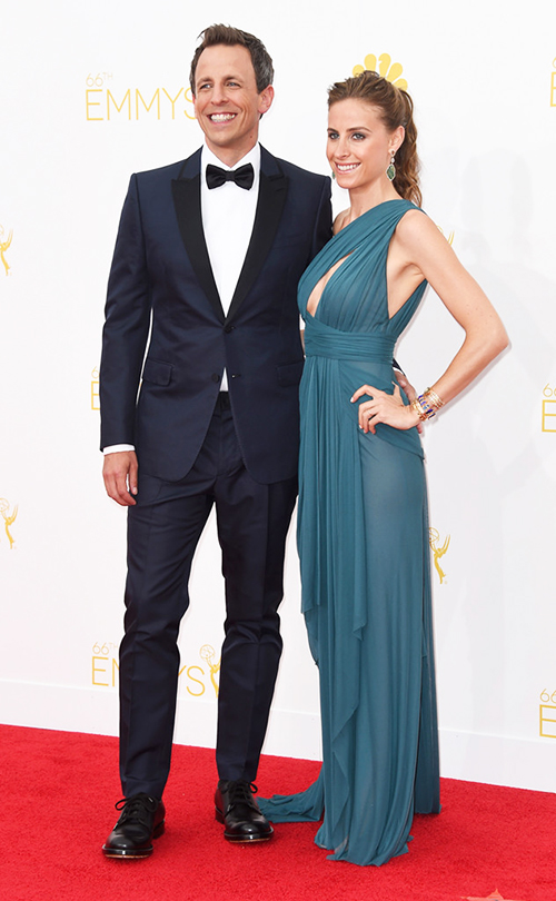 If there was one trend that stood out more than any other, it was non-black tuxedos. Specifically blue tuxedos. And if there’s one guy that nailed it better than anyone else, it was Emmy’s host Seth Meyers. We think he could’ve used a cummerbund and one fewer button on the coat, but the overall looks is just so classy, we really can’t complain.