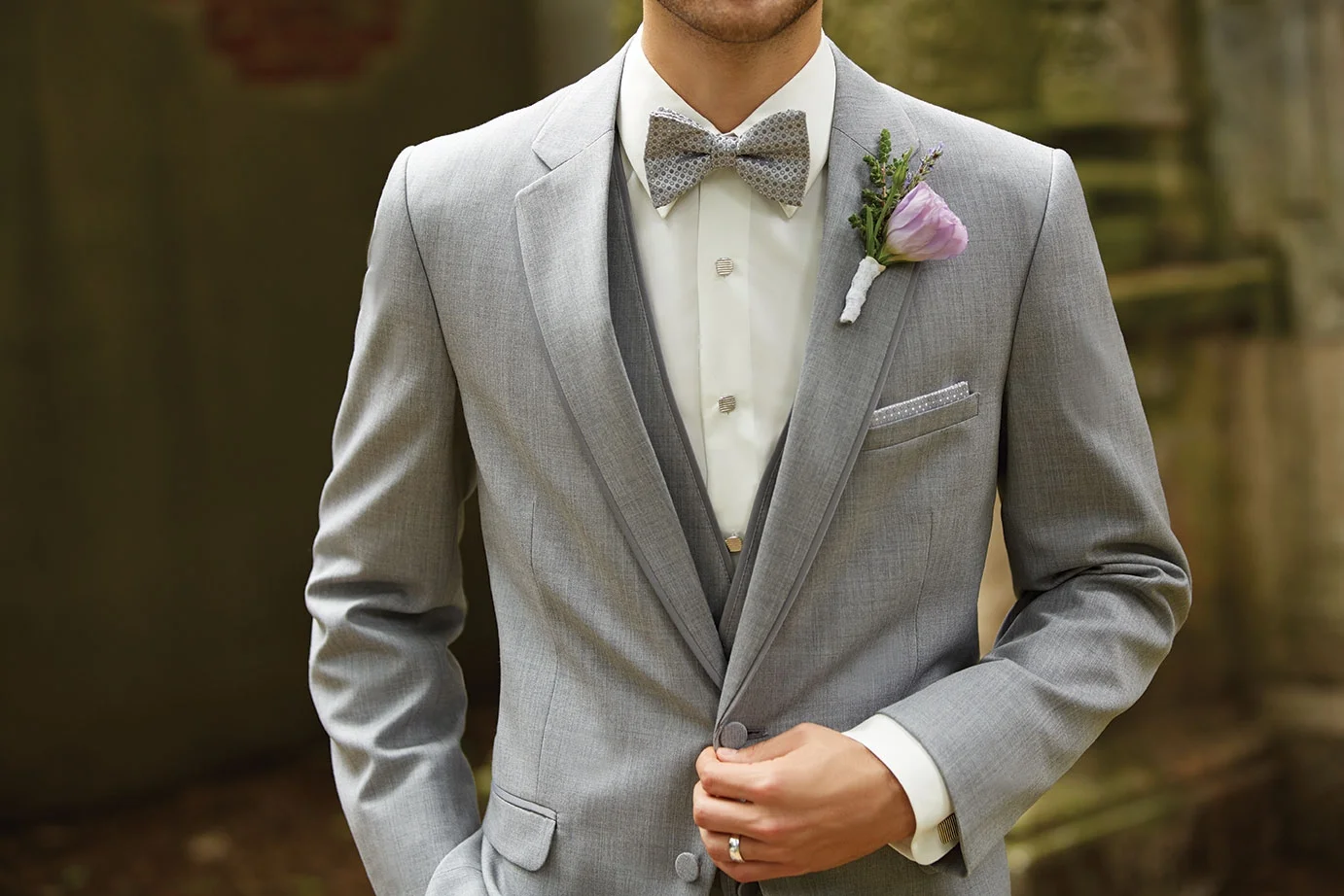 Heather Grey Allure Tuxedo by Allure Men
