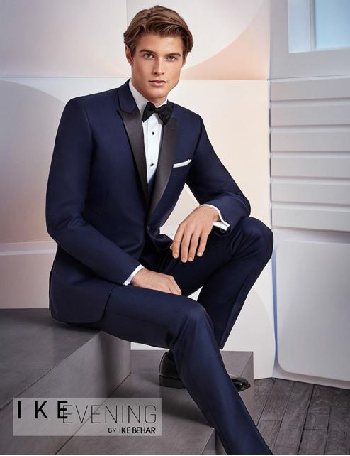 Blue Blake Tuxedo Peak Lapel by Ike Behar®